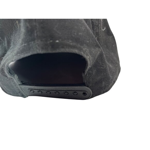 Yea.Nice Black Snapback Hat With Gold Triangle Logo C121 - Picture 8 of 11